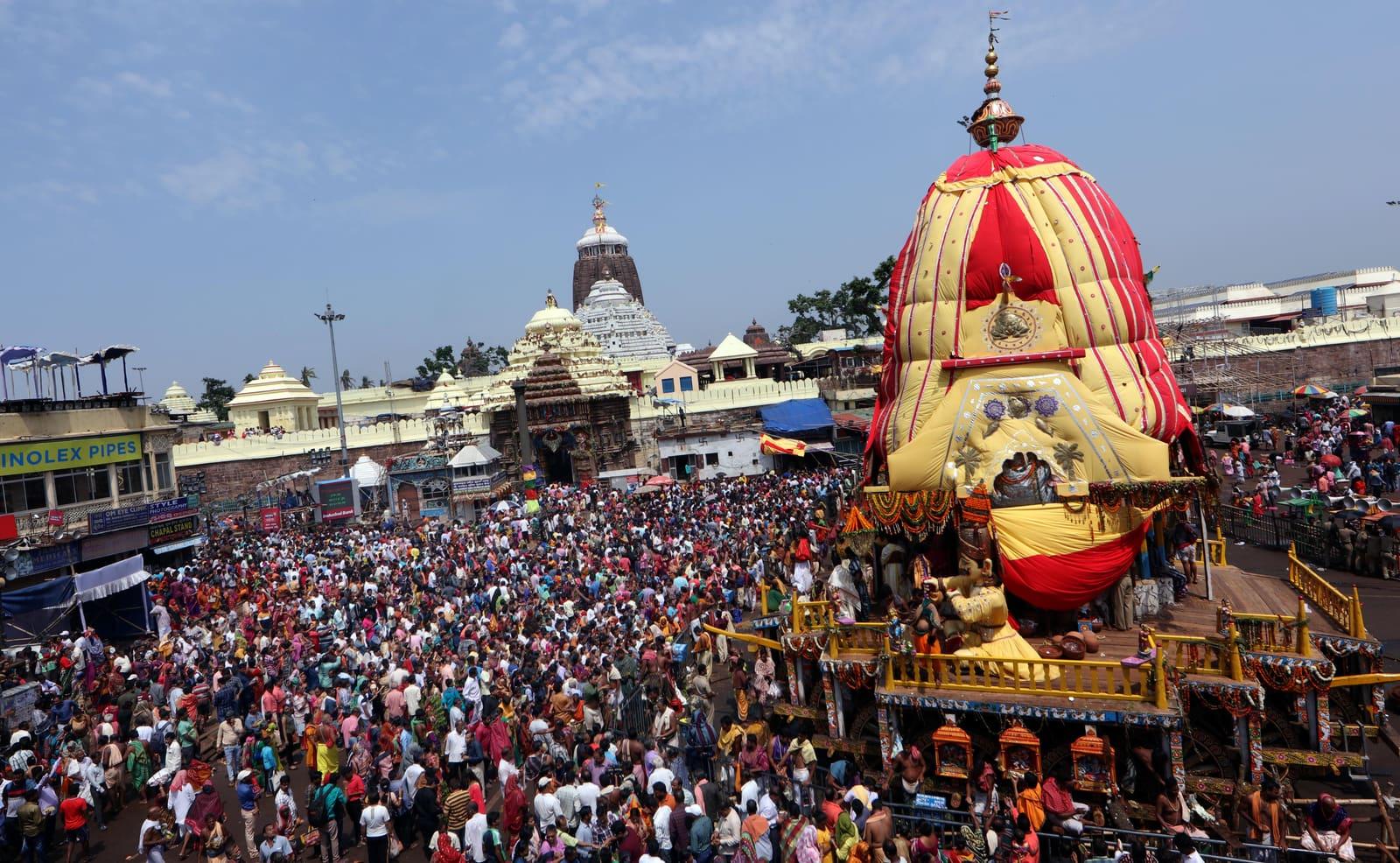 Rath Yatra on Bada Danda, Puri